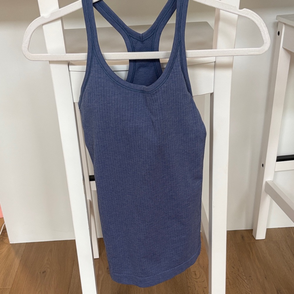 lululemon athletica Ribbed Racerback Tank - Navy Blue size 4 Like new